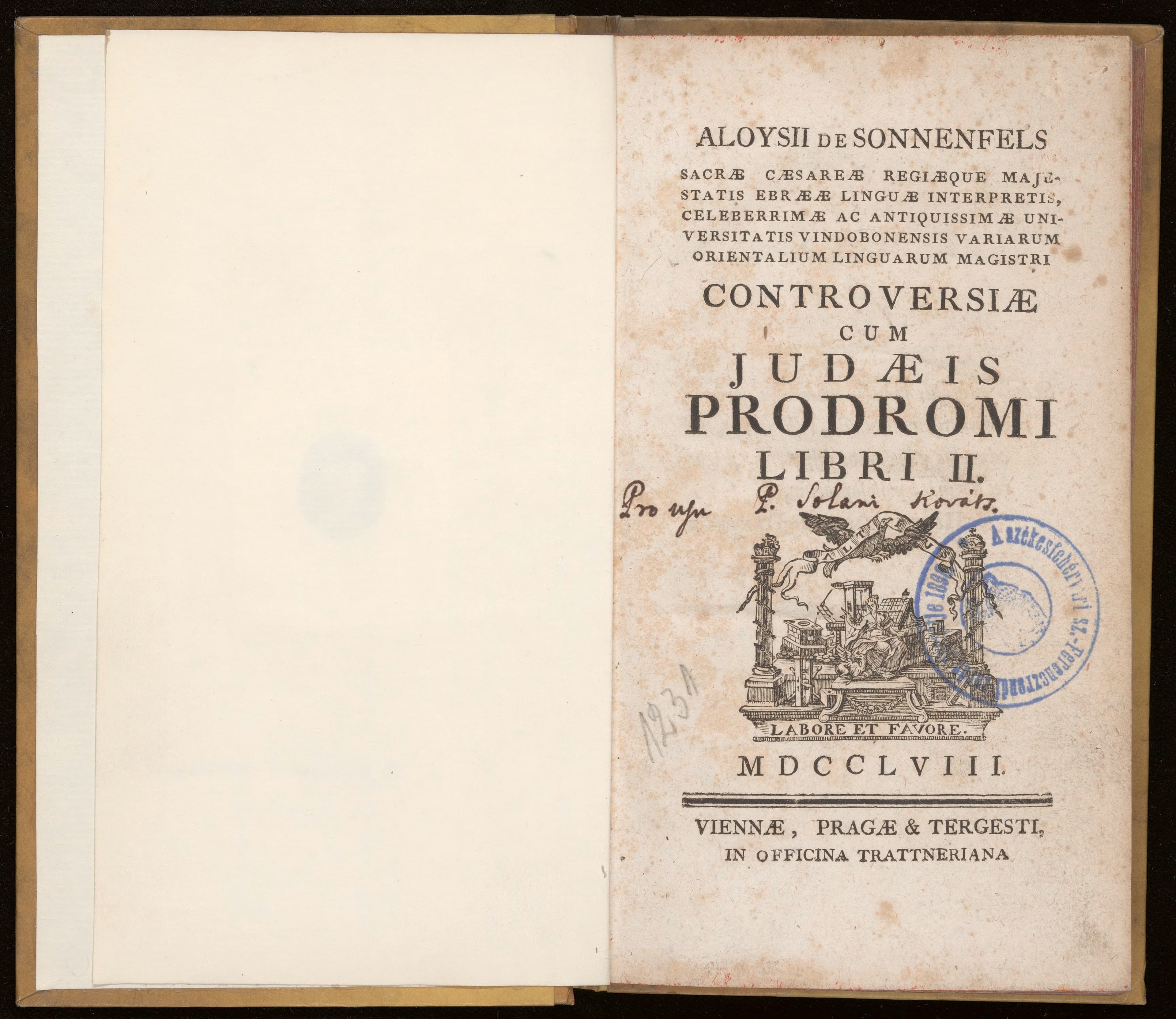 Controversiae cum Judaeis prodromi libri II