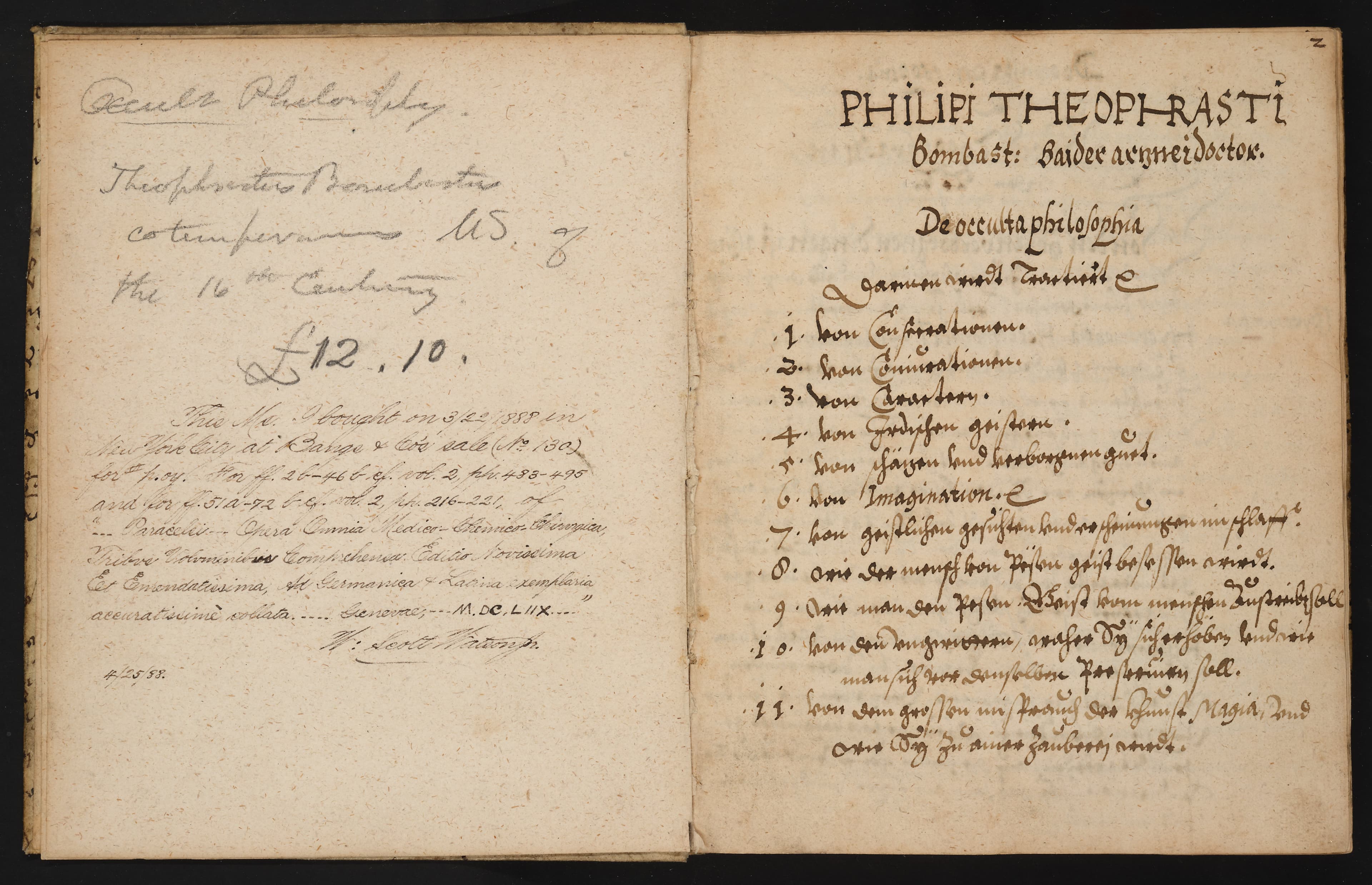 De Occulta Philosophia — Paracelsus (PH253)