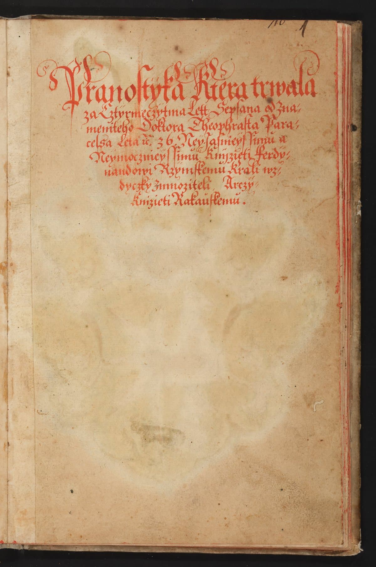 Pranostyka — Paracelsus Czech Prognostication (PH306)