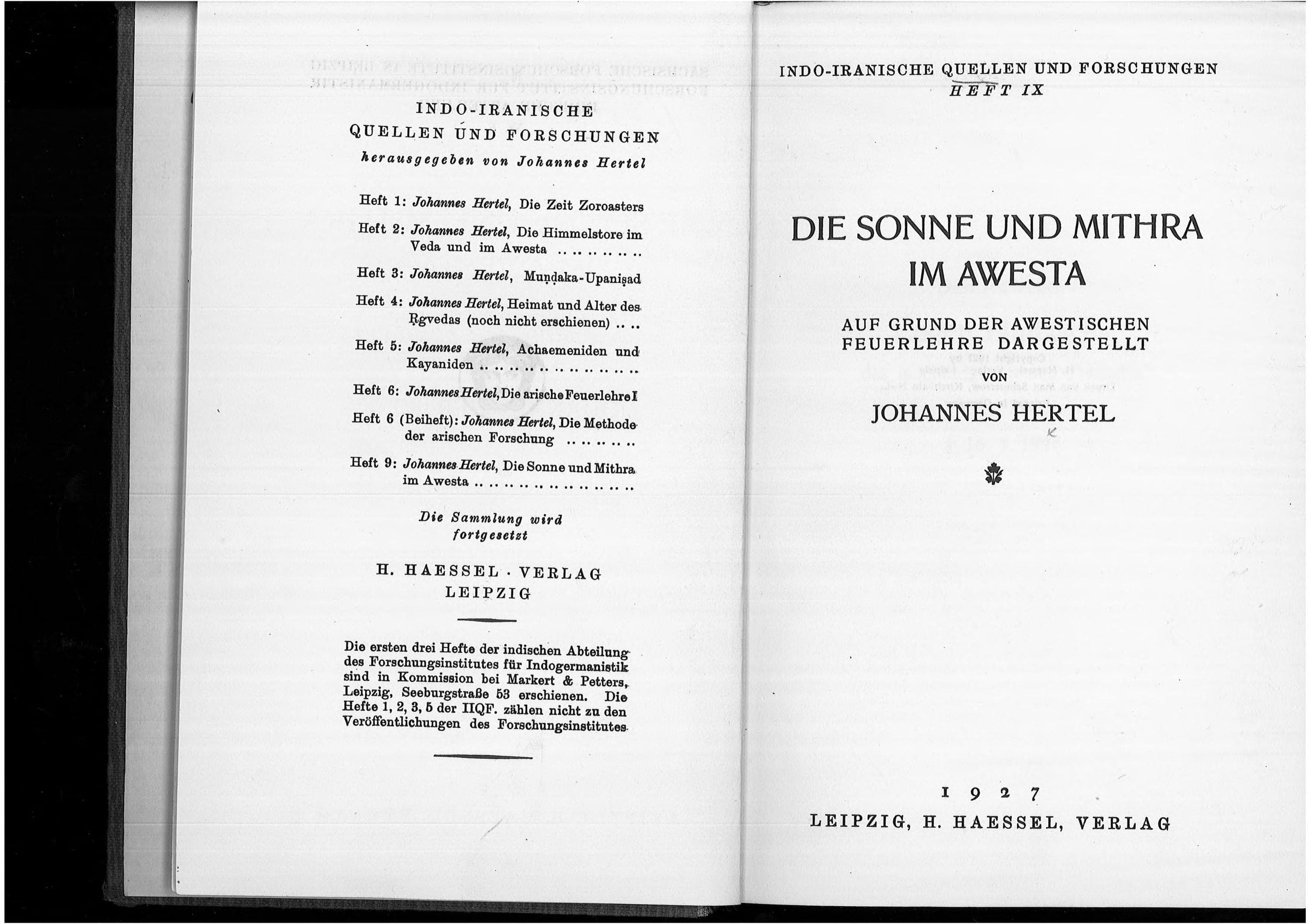 The Sun and Mithra in the Avesta