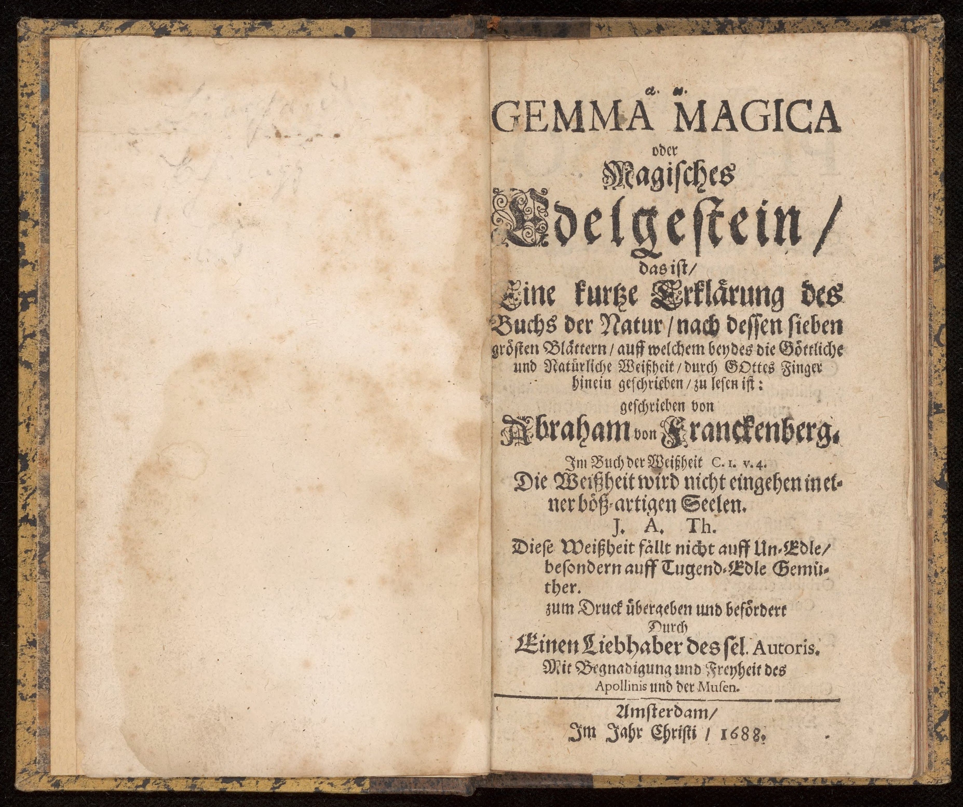 [Greek] Gemma magica oder magisches Edelgestein