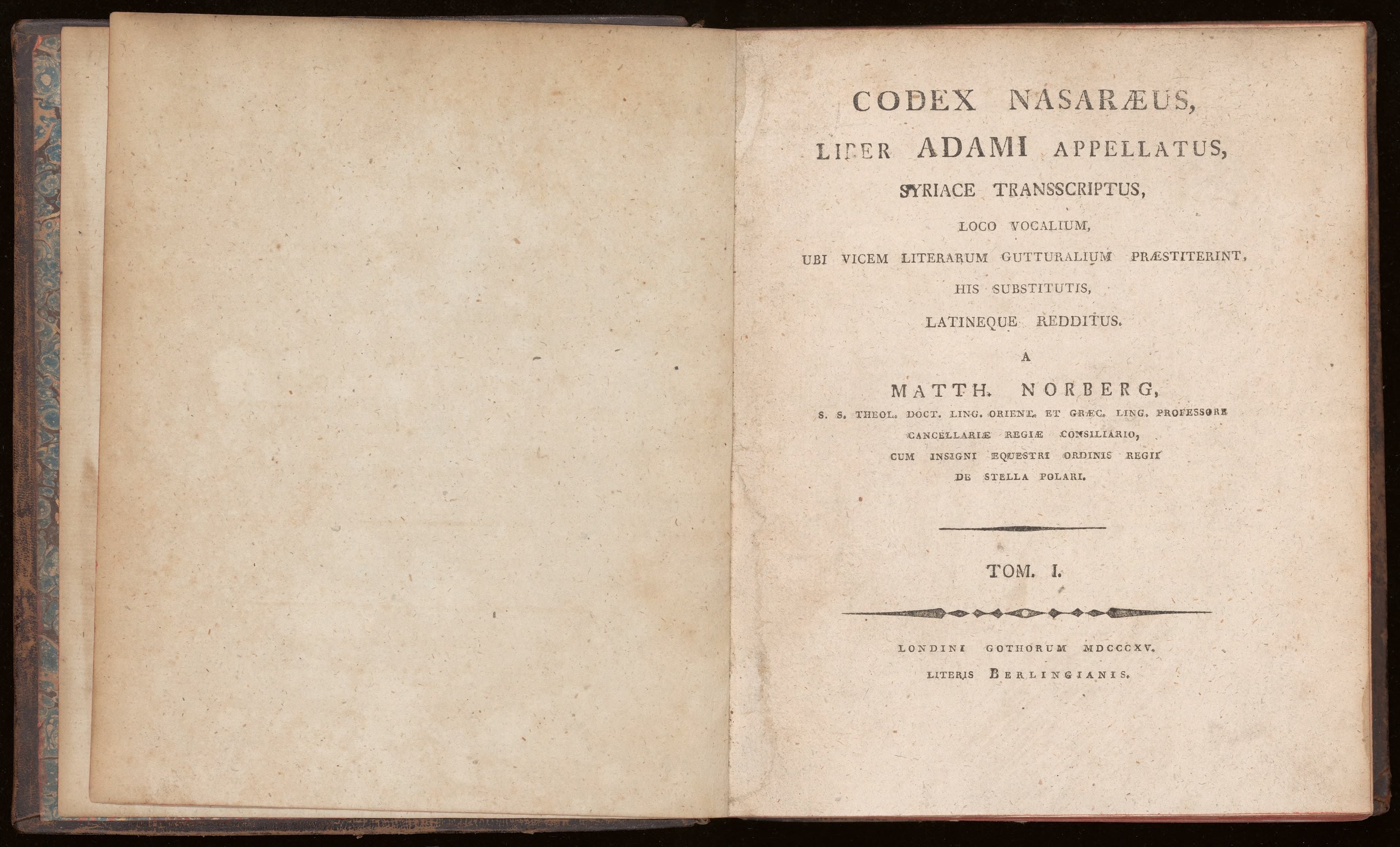 Codex Nasaraeus, liber Adami appellatus, Syriace transcriptus