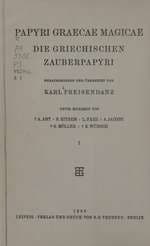 Greek Magical Papyri (Papyri Graecae Magicae)