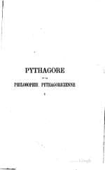 Pythagoras and Pythagorean Philosophy