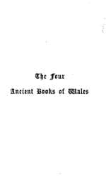 The Four Ancient Books of Wales (Cymric Poems of the Sixth Century)
