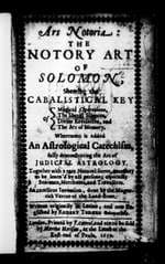 Ars Notoria: The Notory Art of Solomon