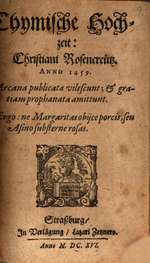 The Chemical Wedding of Christian Rosenkreutz