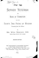 Sepher Yetzirah (Book of Formation) - Westcott