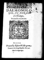 Daemonologie, in Forme of a Dialogue