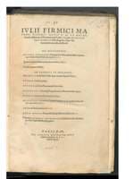 Astronomicon Libri VIII (Firmicus, Ptolemy, Hermes, Mashallah, Omar, Zahel, Manilius)