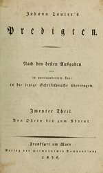 Sermons of Johannes Tauler, Volume 2