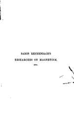 Researches on Magnetism and the Vital Force