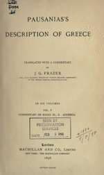 Pausanias: Description of Greece, Vol. 5 (Commentary)
