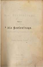 On the Soul-Question