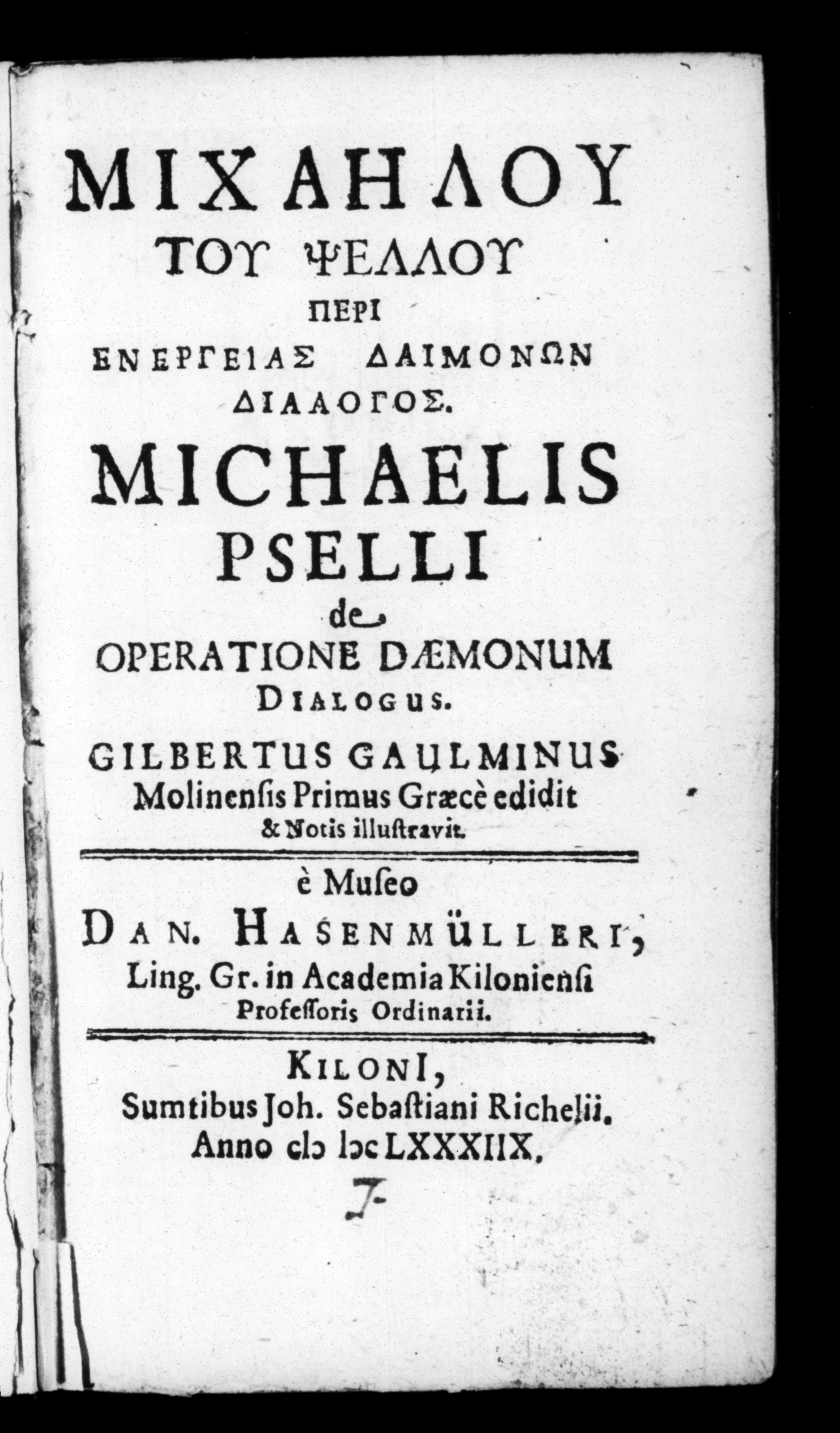 Dialogue on the Operation of Daemons