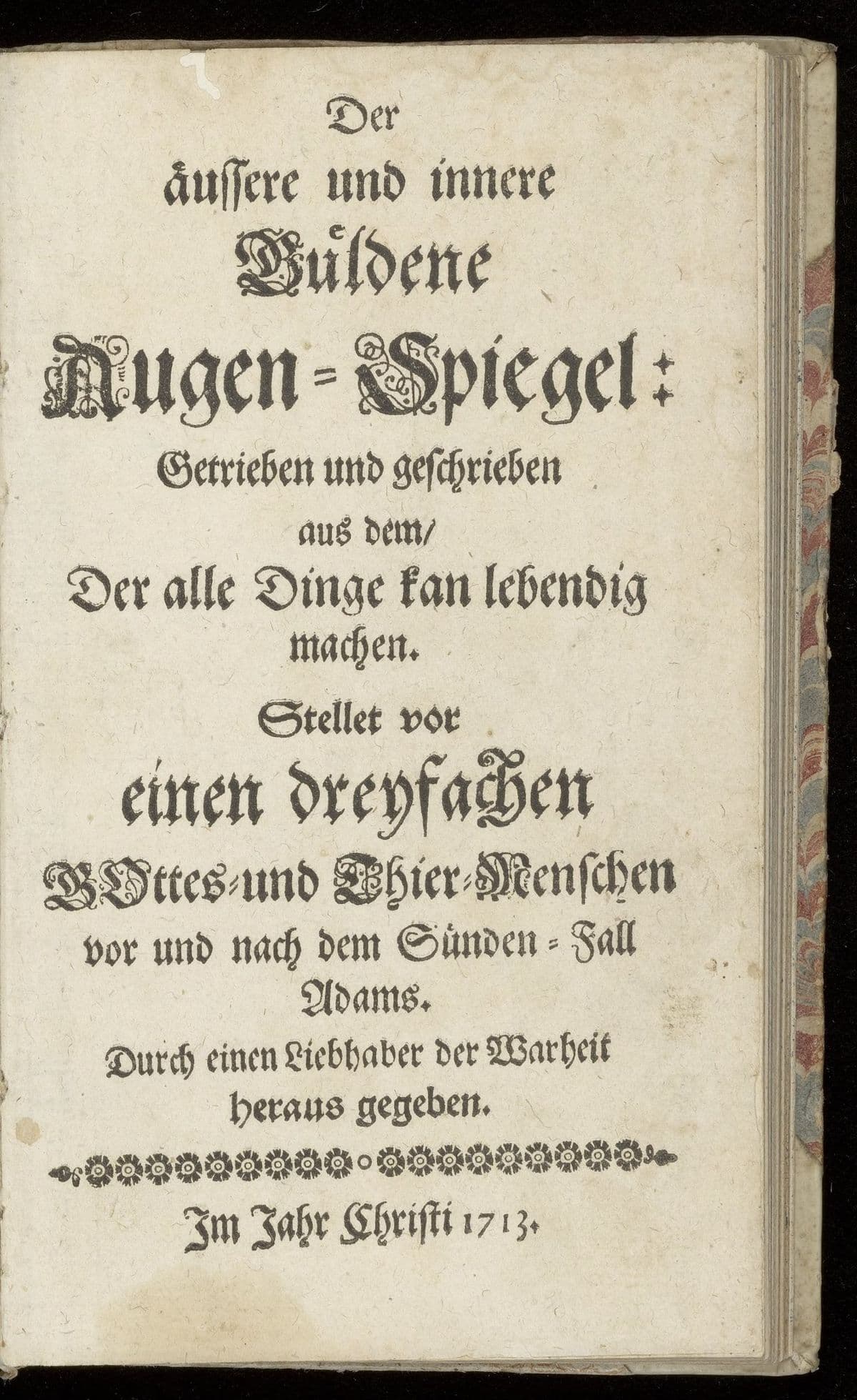 Der äussere und innere güldene Augen-Spiegel