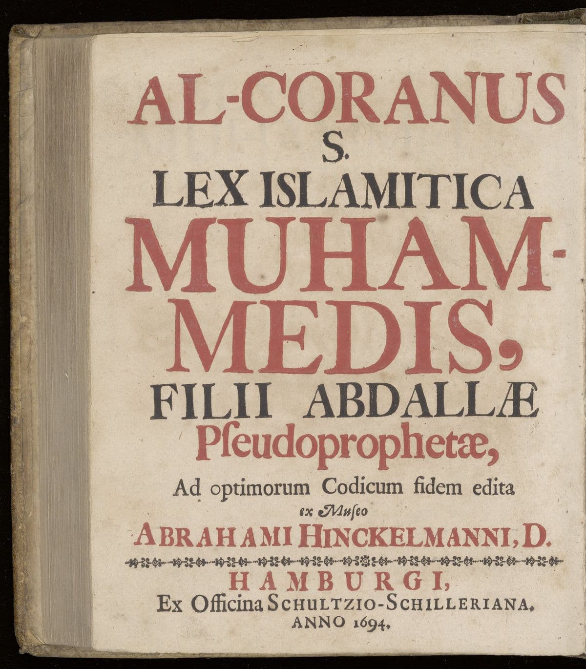 Al-Coranus s. lex islamitica Muhammedis