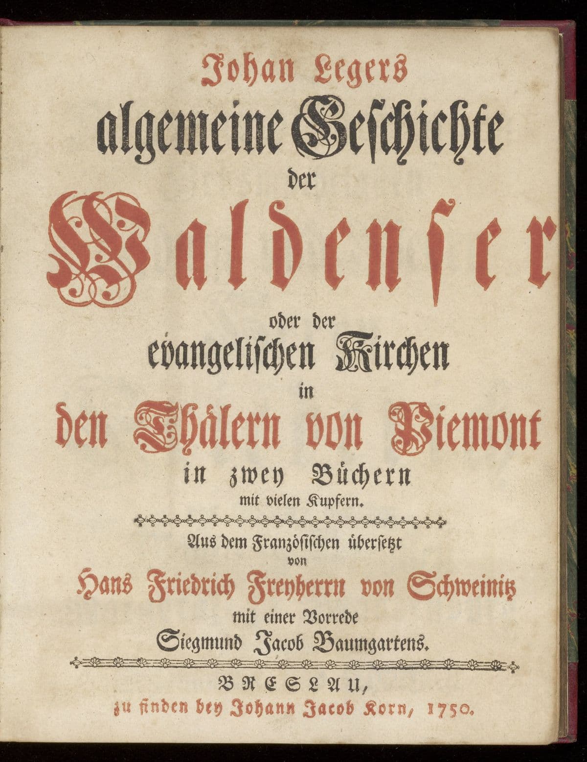 Algemeine Geschichte der Waldenser