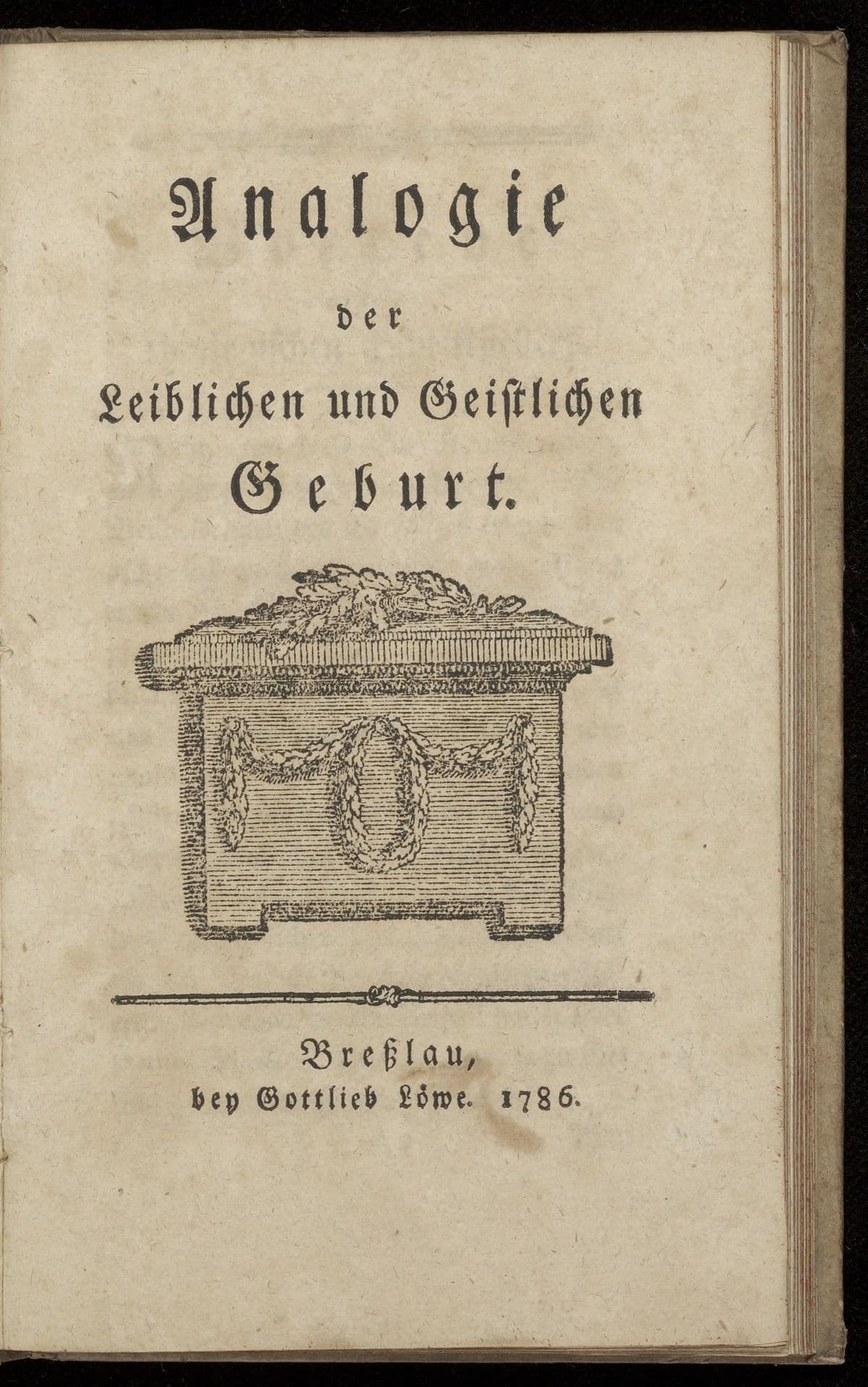 Analogie der leiblichen und geistlichen Geburt