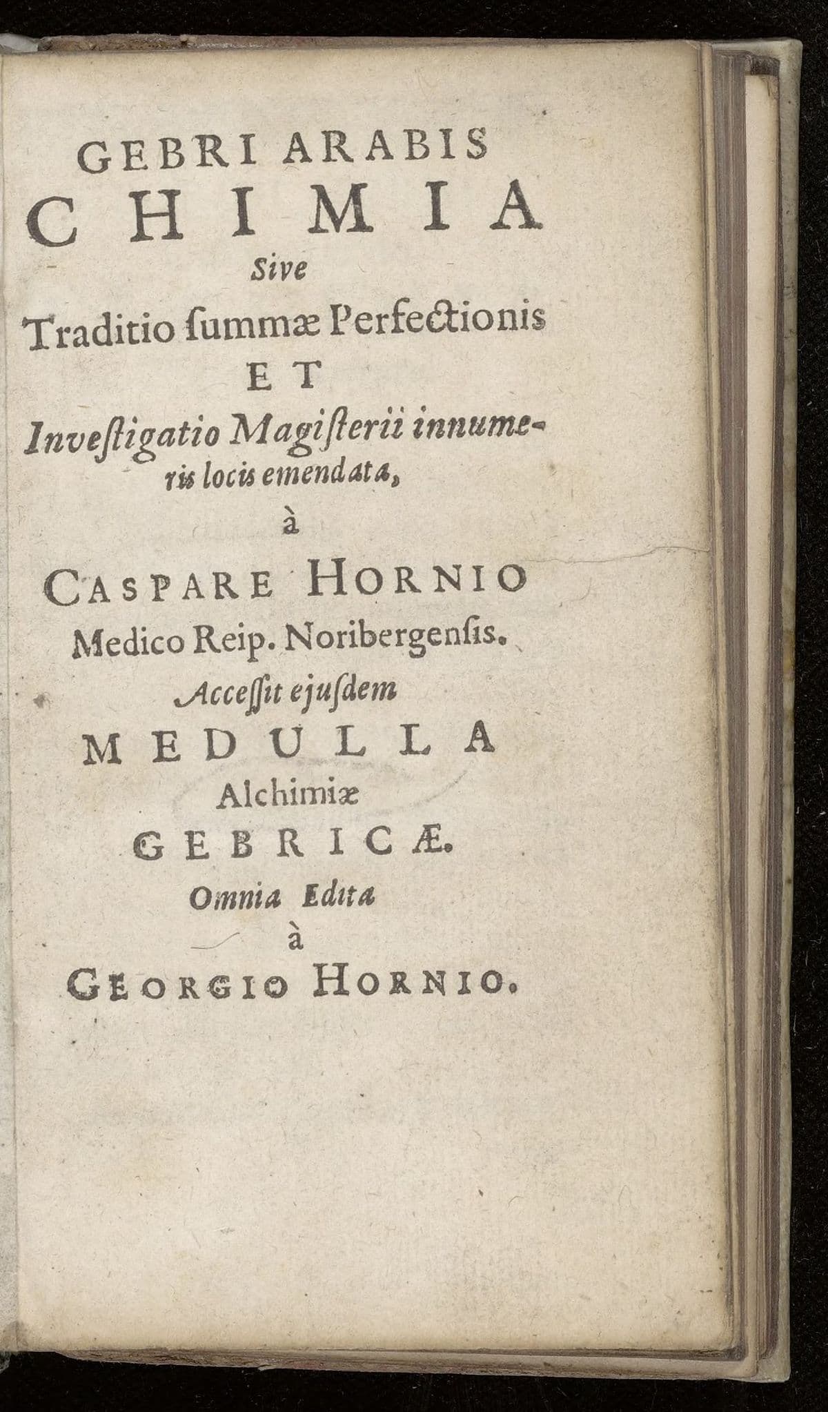 Chimia sive traditio summae perfectionis. Medulla alchimiae