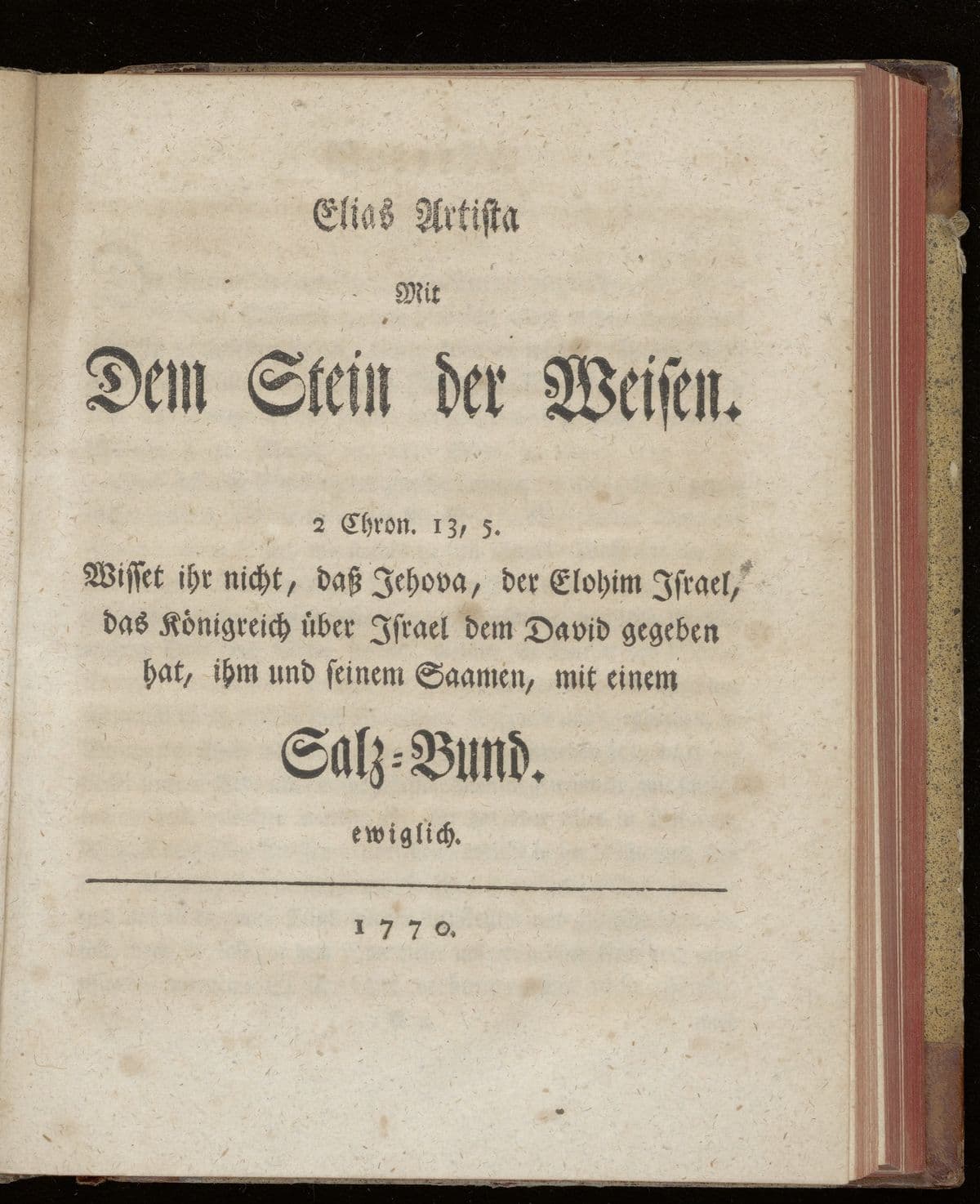 Elias Artista mit dem Stein der Weisen