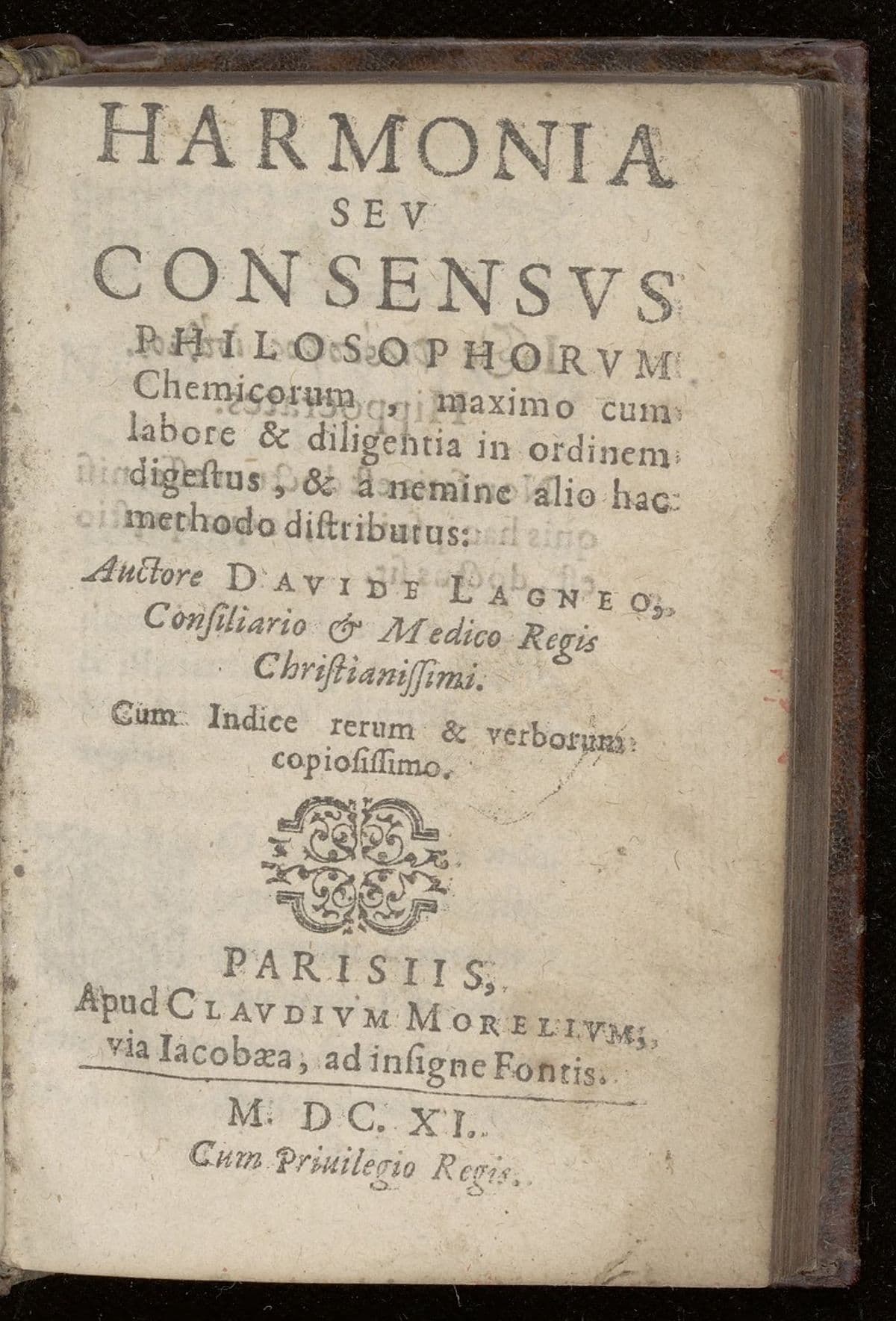 Harmonia seu consensus philosophorum chemicorum
