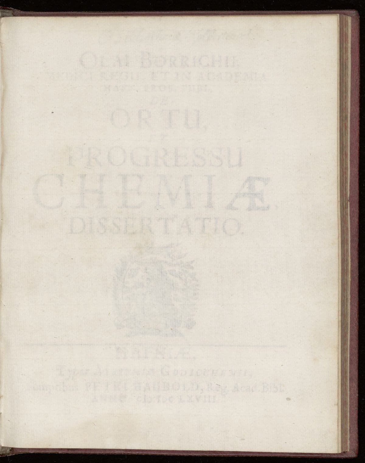 Hermetis, Aegyptiorum et chemicorum sapientia