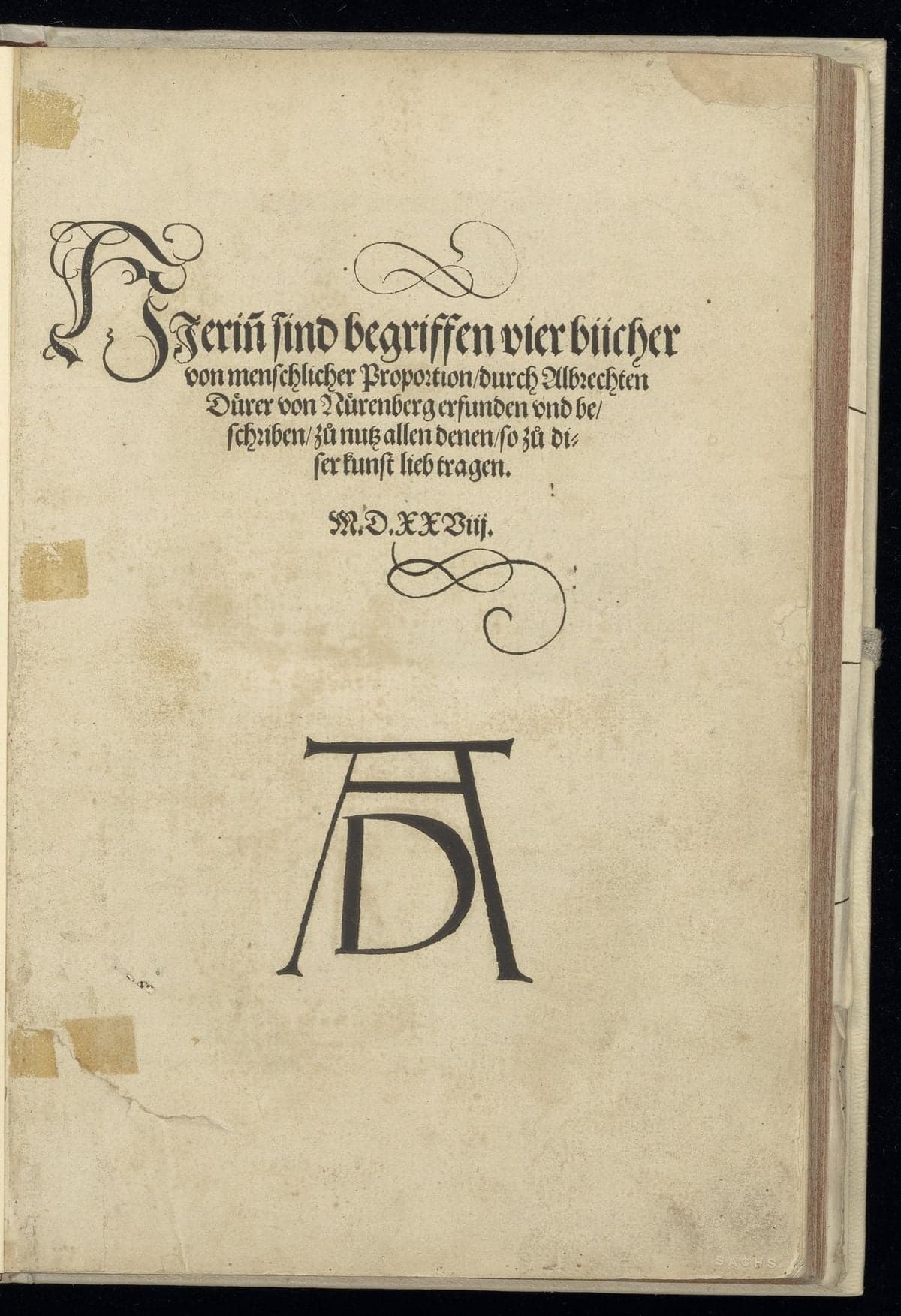 Hierin sind begriffen vier Buecher von menschlicher Proportion