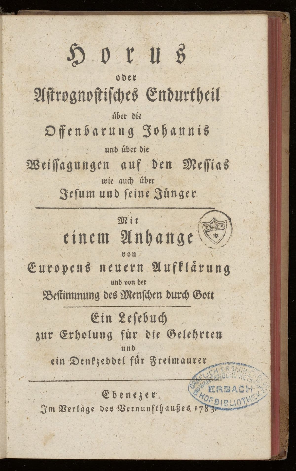 Horus oder astrognostisches Endurtheil