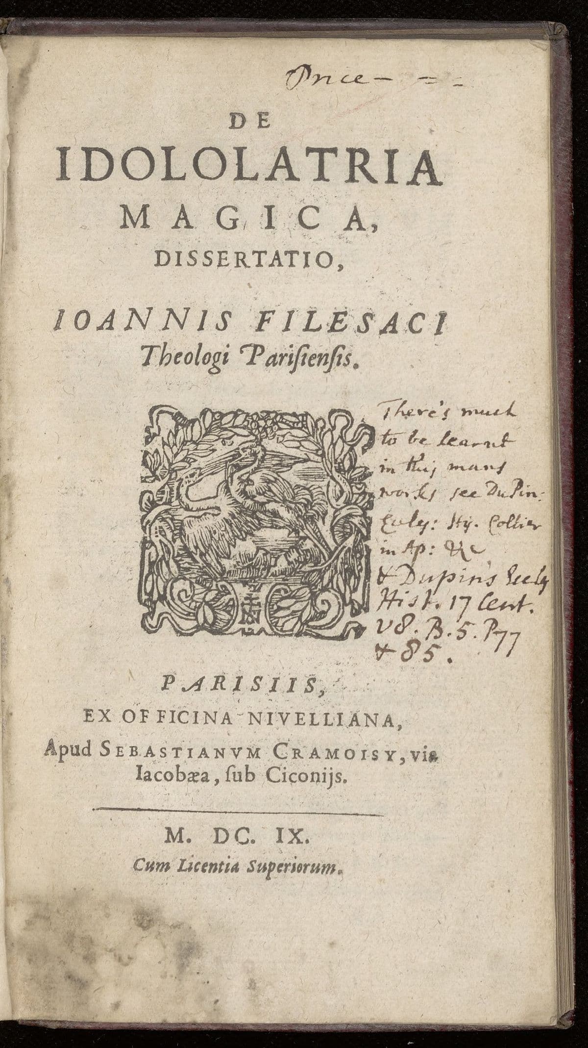 De idolatria magica dissertatio