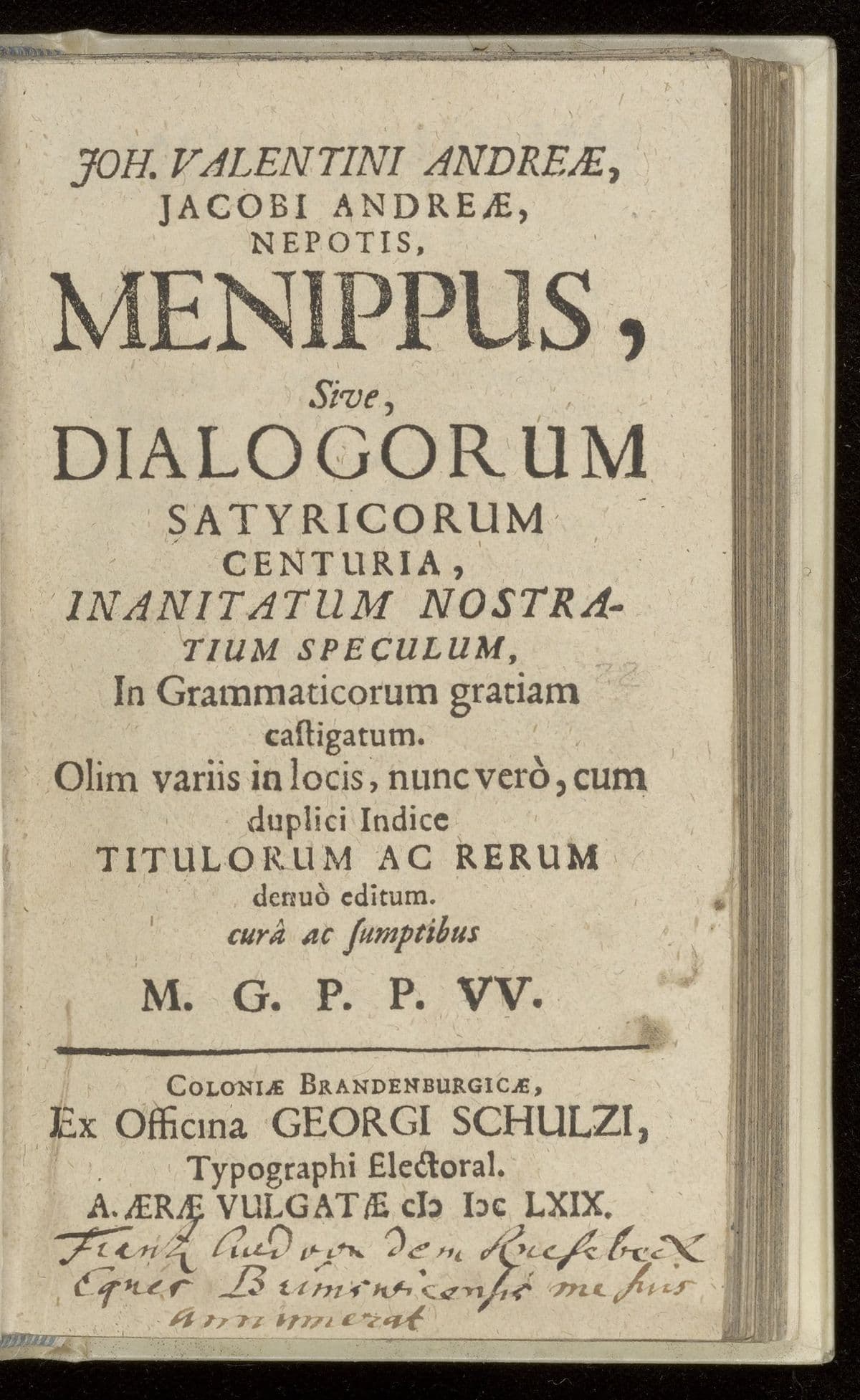 Menippus, sive, dialogorum satyricorum