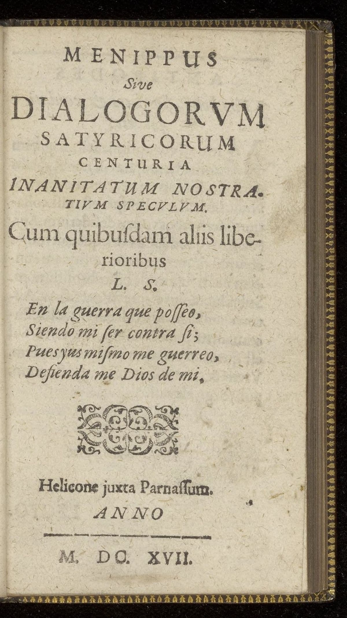 Menippus sive dialogorum satyricorum centuria