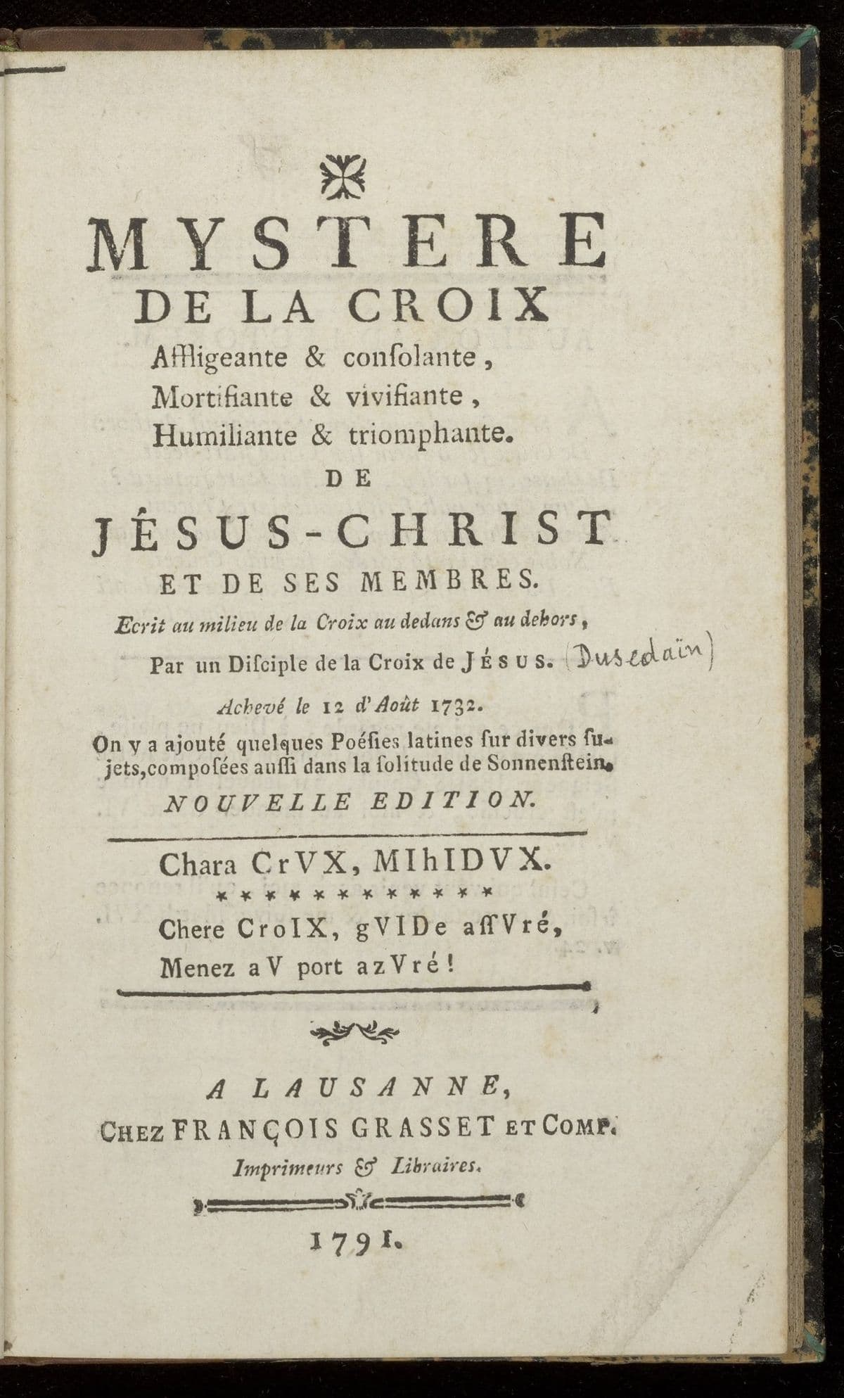 Mystère de la croix