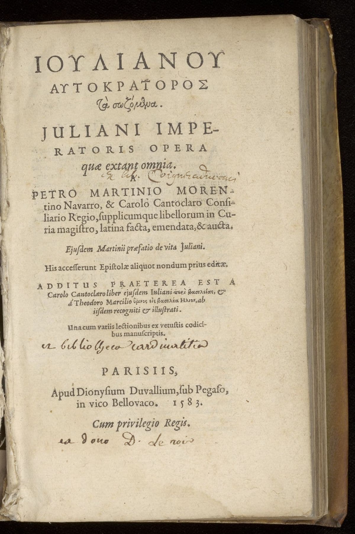 [Greek]: Opera quae extant omnia