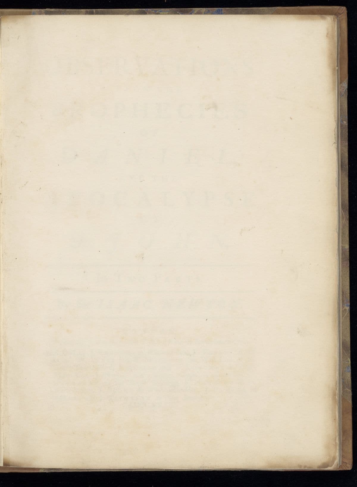 Observations upon the prophecies of Daniel and the apocalypse of St. John