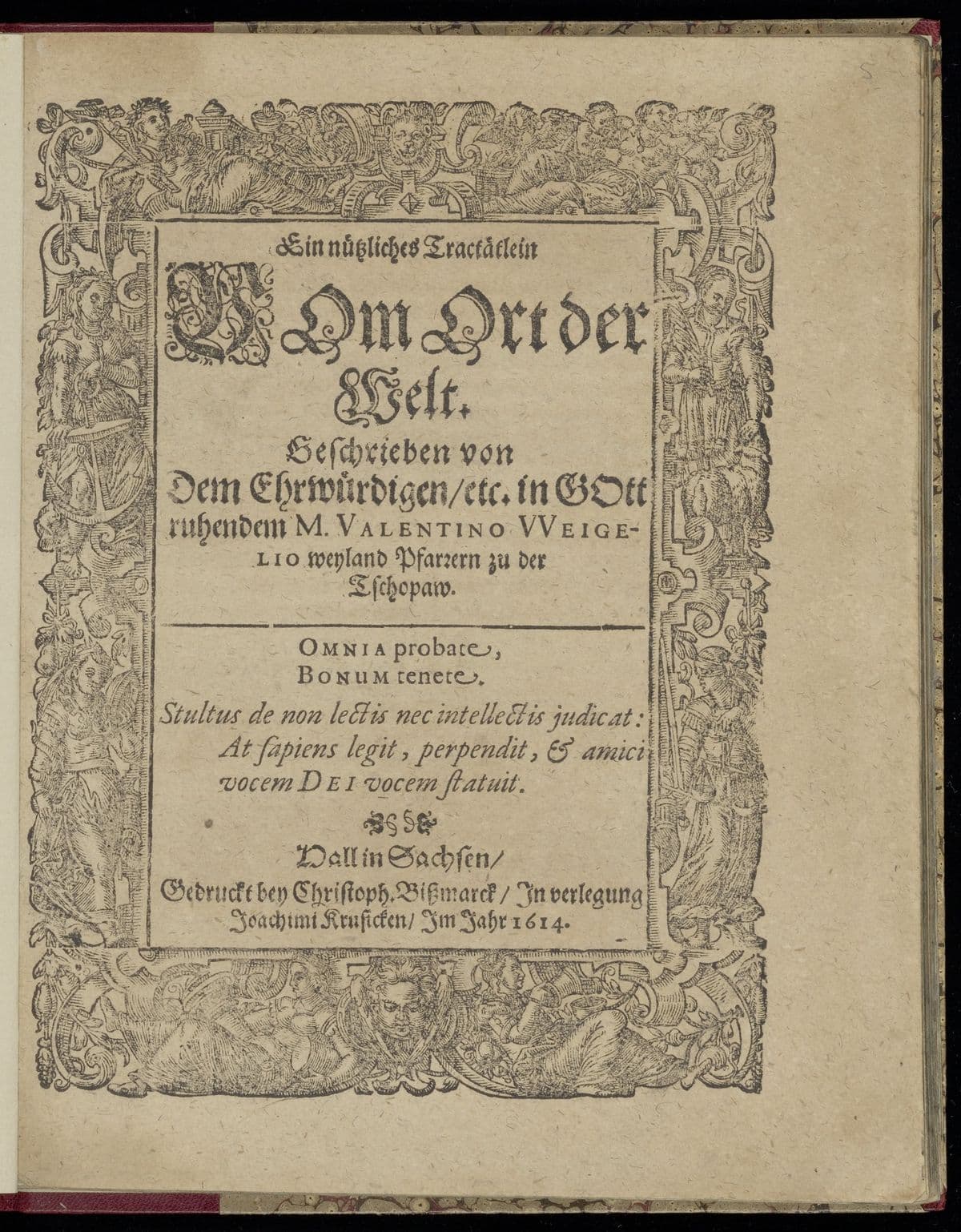 Ein nützliches Tractätlein vom Ort der Welt