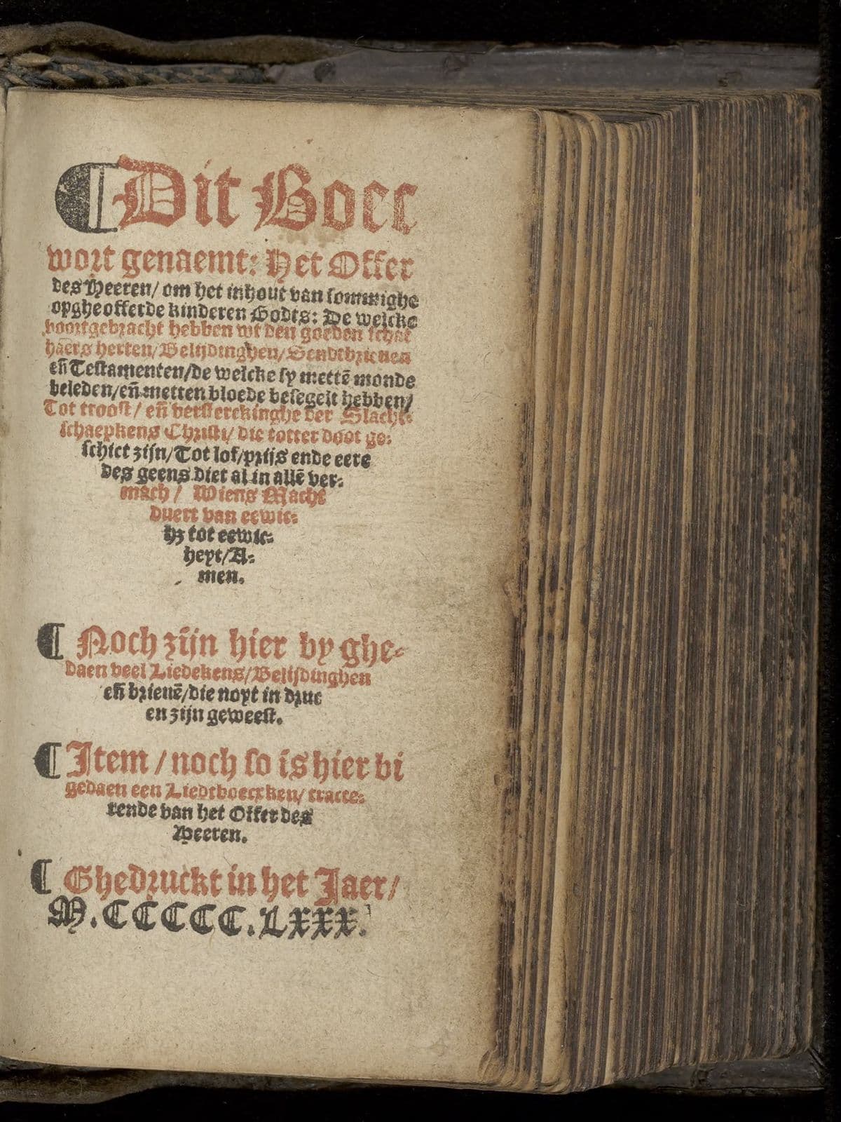 Het offer des Heeren