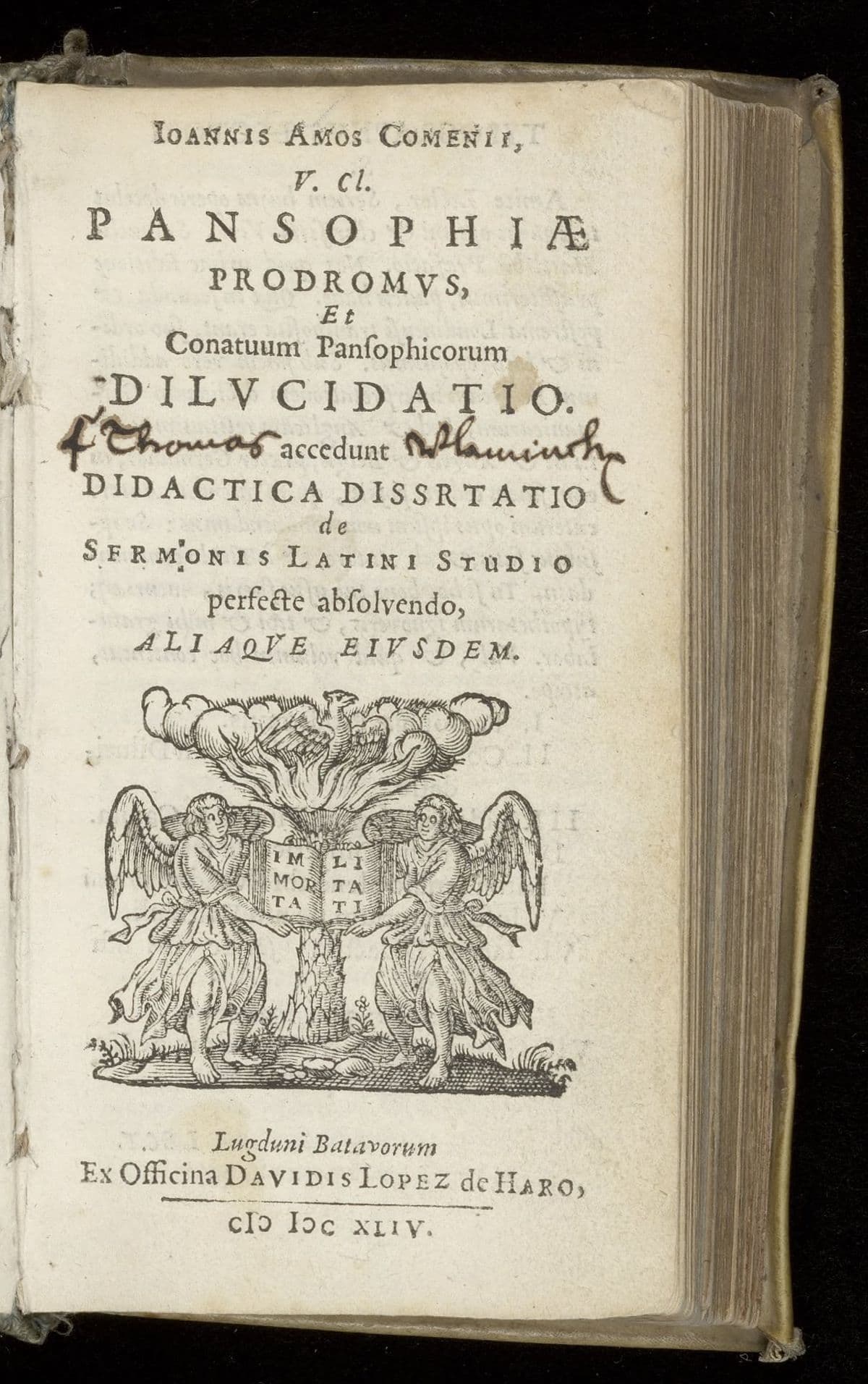 Pansophiae prodromus, et conatuum pansophicorum dilucidatio