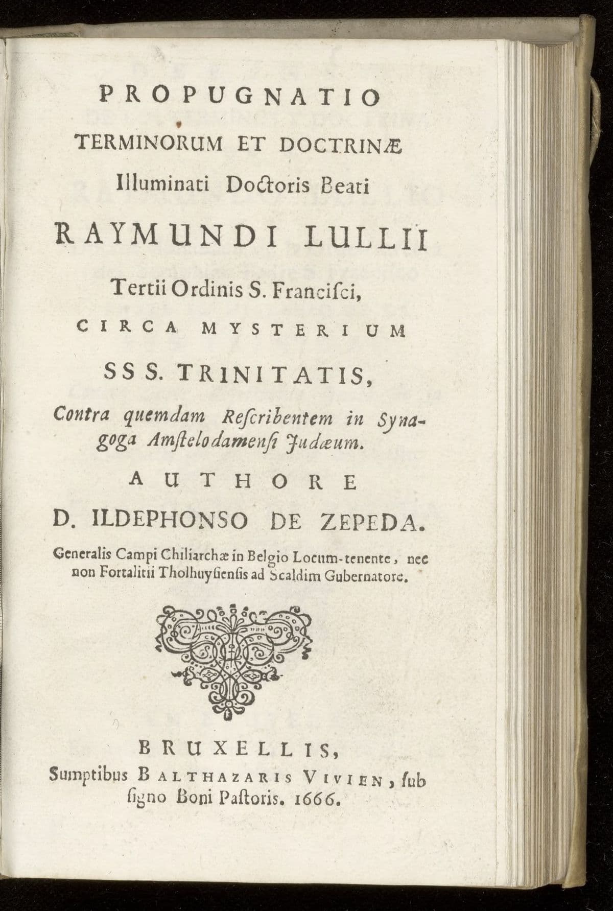 Propugnatio terminorum et doctrinae... Raymundi Lullii
