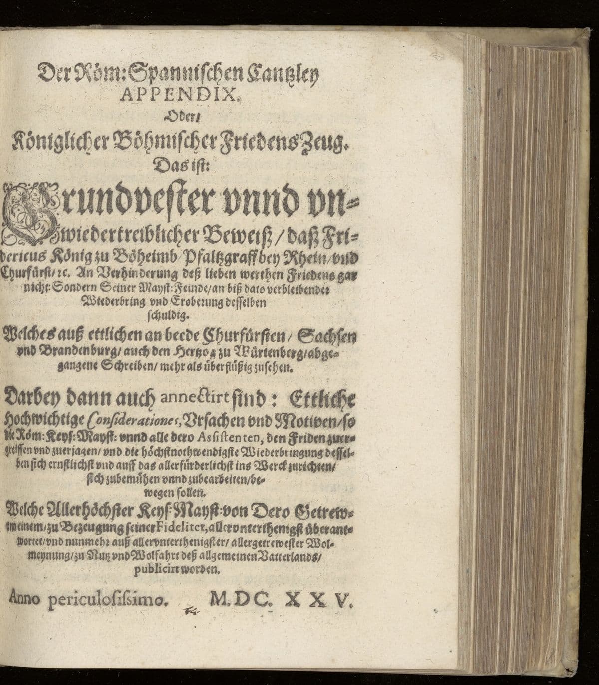 Der Röm. Spannischen Cantzley Appendix