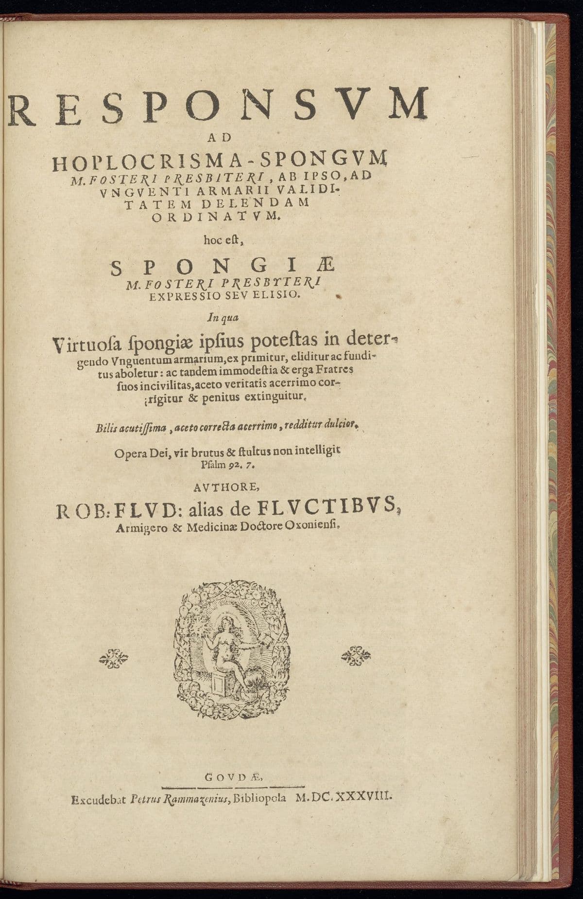 Responsum ad Hoplocrisma-spongum M. Fosteri presbiteri