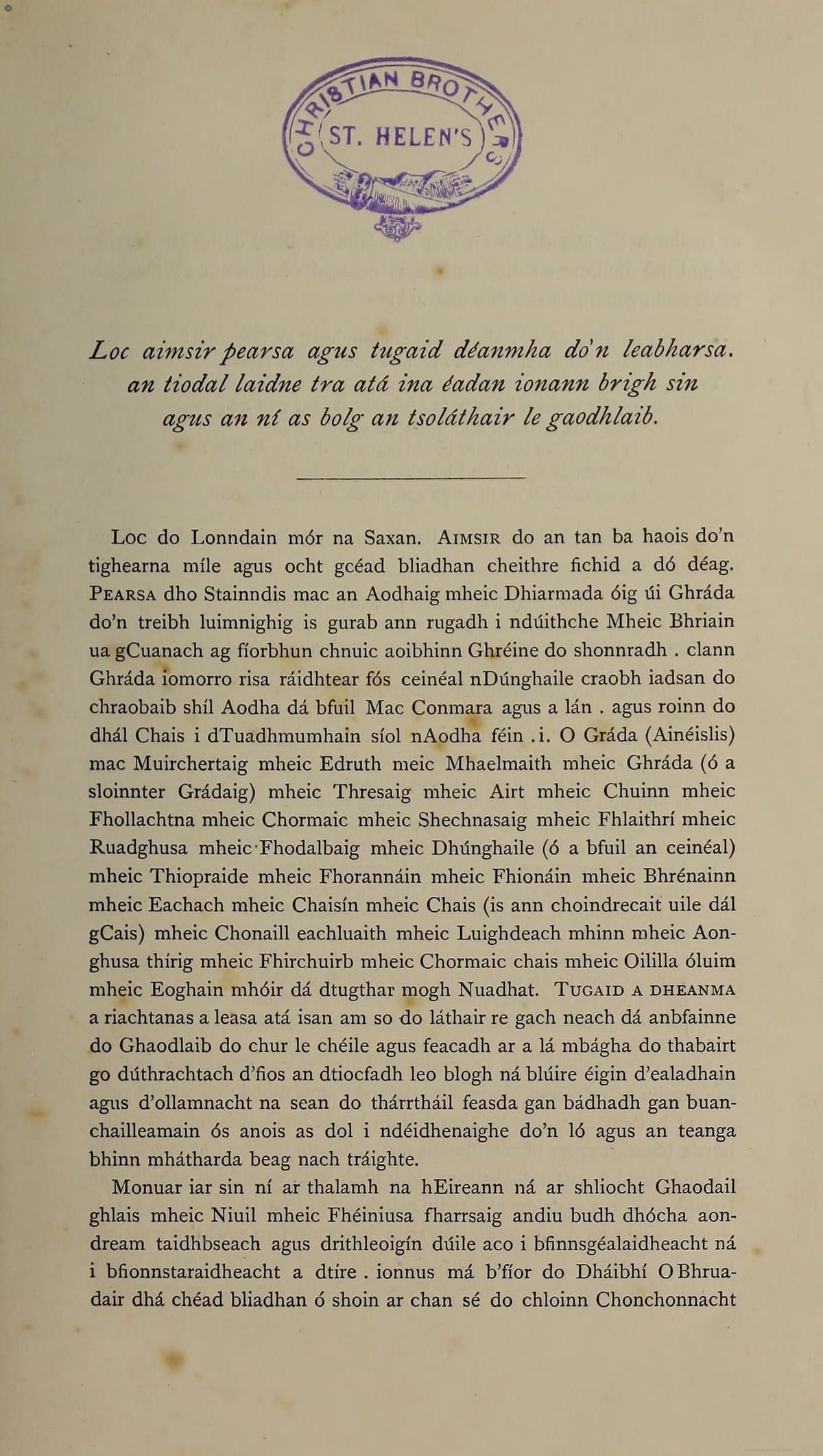 Silva Gadelica: A Collection of Tales in Irish Vol. I (Irish Text)