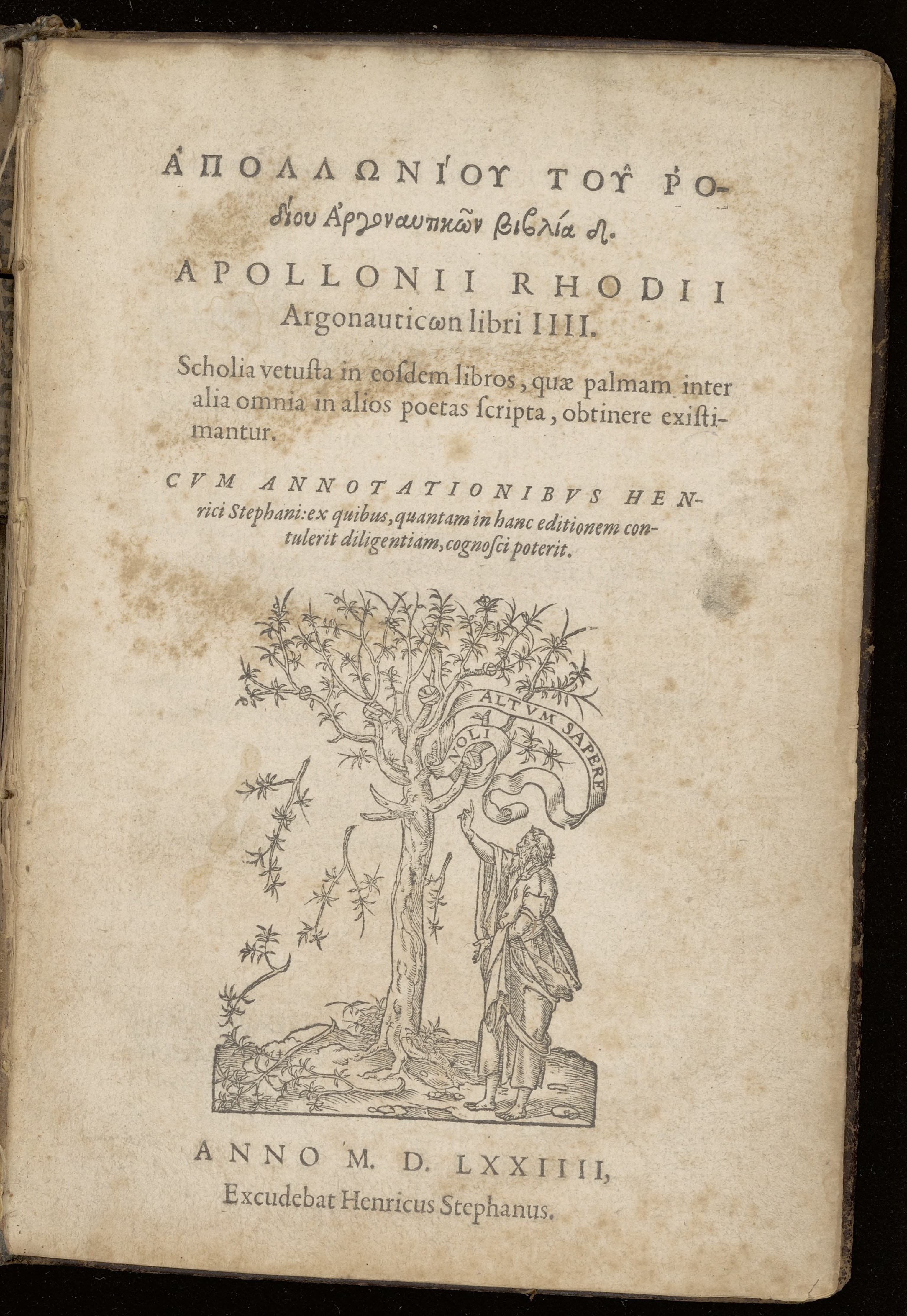 [Greek] Argonauticon libri IIII
