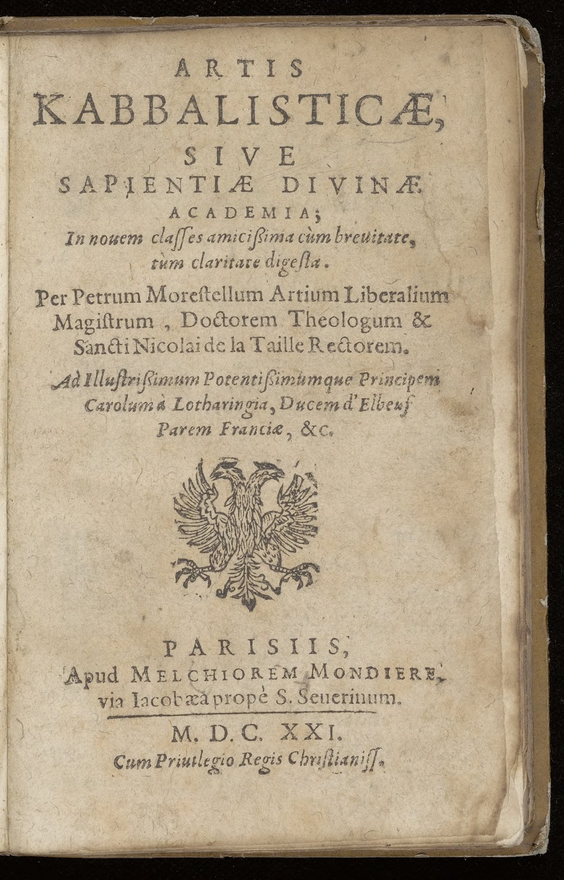 Artis kabbalisticae sive sapientiae divinae academia