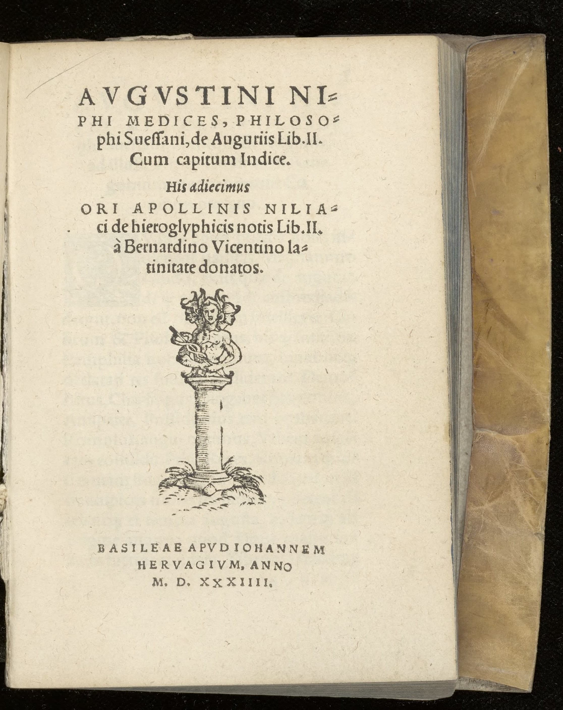 De auguriis lib. II. De hieroglyphicis notis lib. II