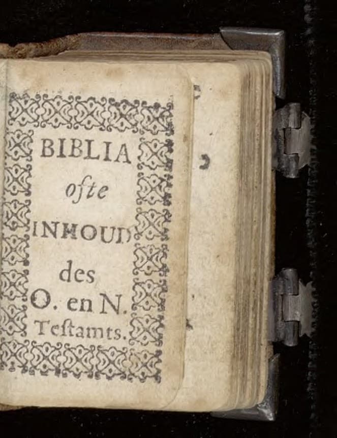 Biblia ofte Inhoud des O. en N. Testamts [sic]