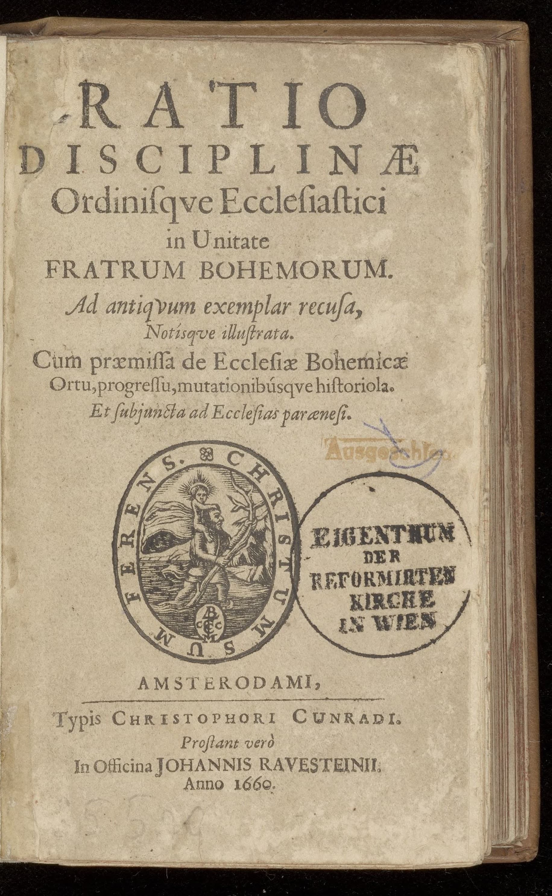 Ratio disciplinae ordinisque ecclesiastici in unitate Fratrum Bohemorum