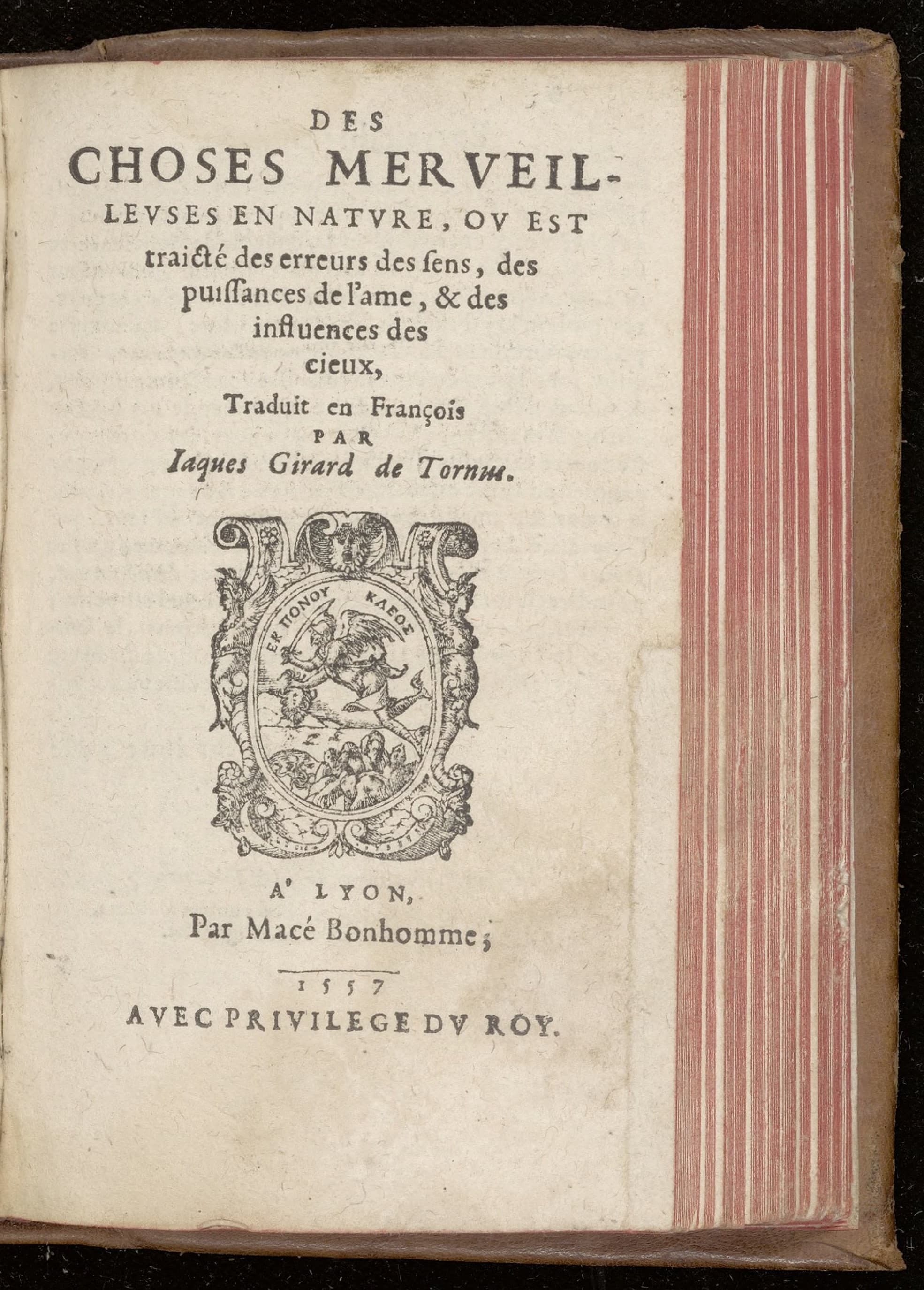 Des choses merveilleuses en nature