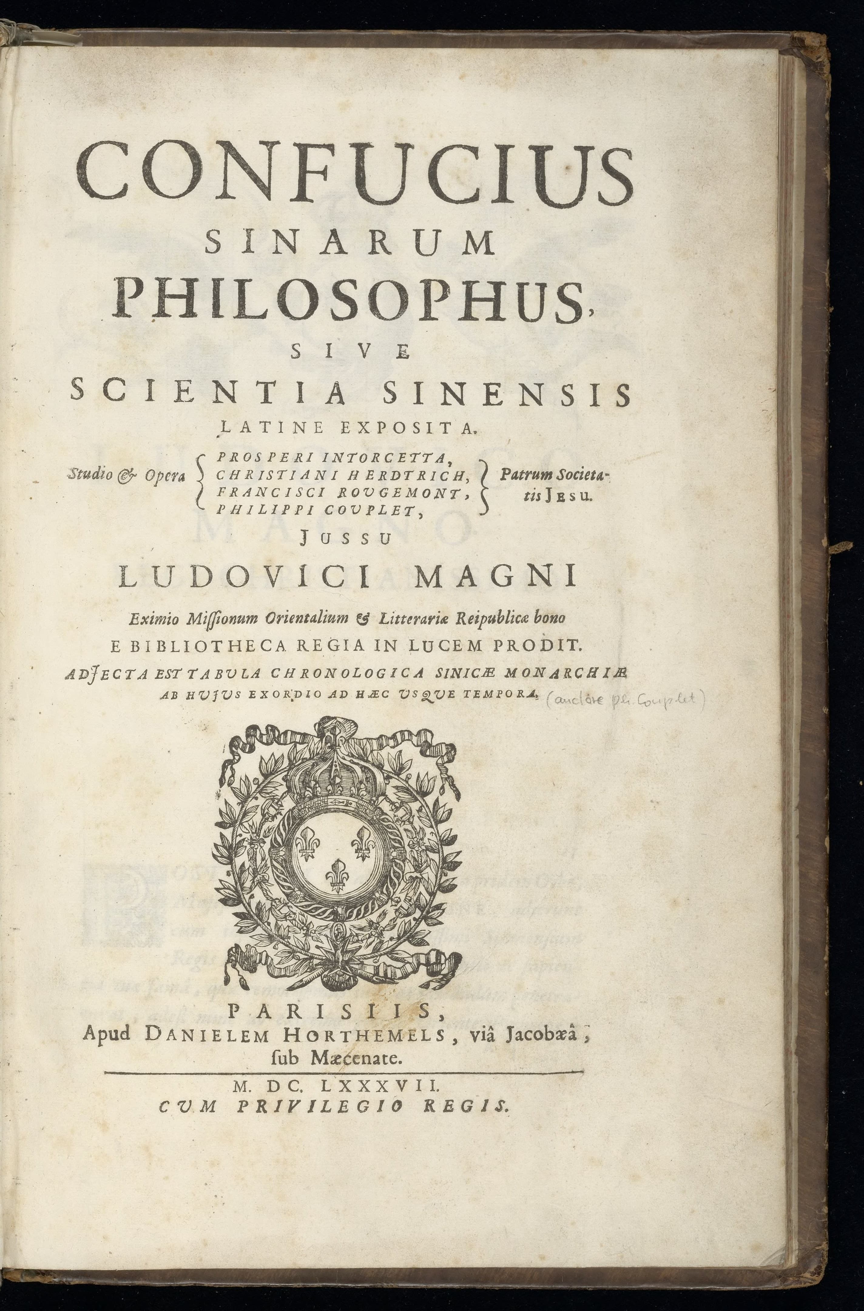 Confucius sinarum philosophus