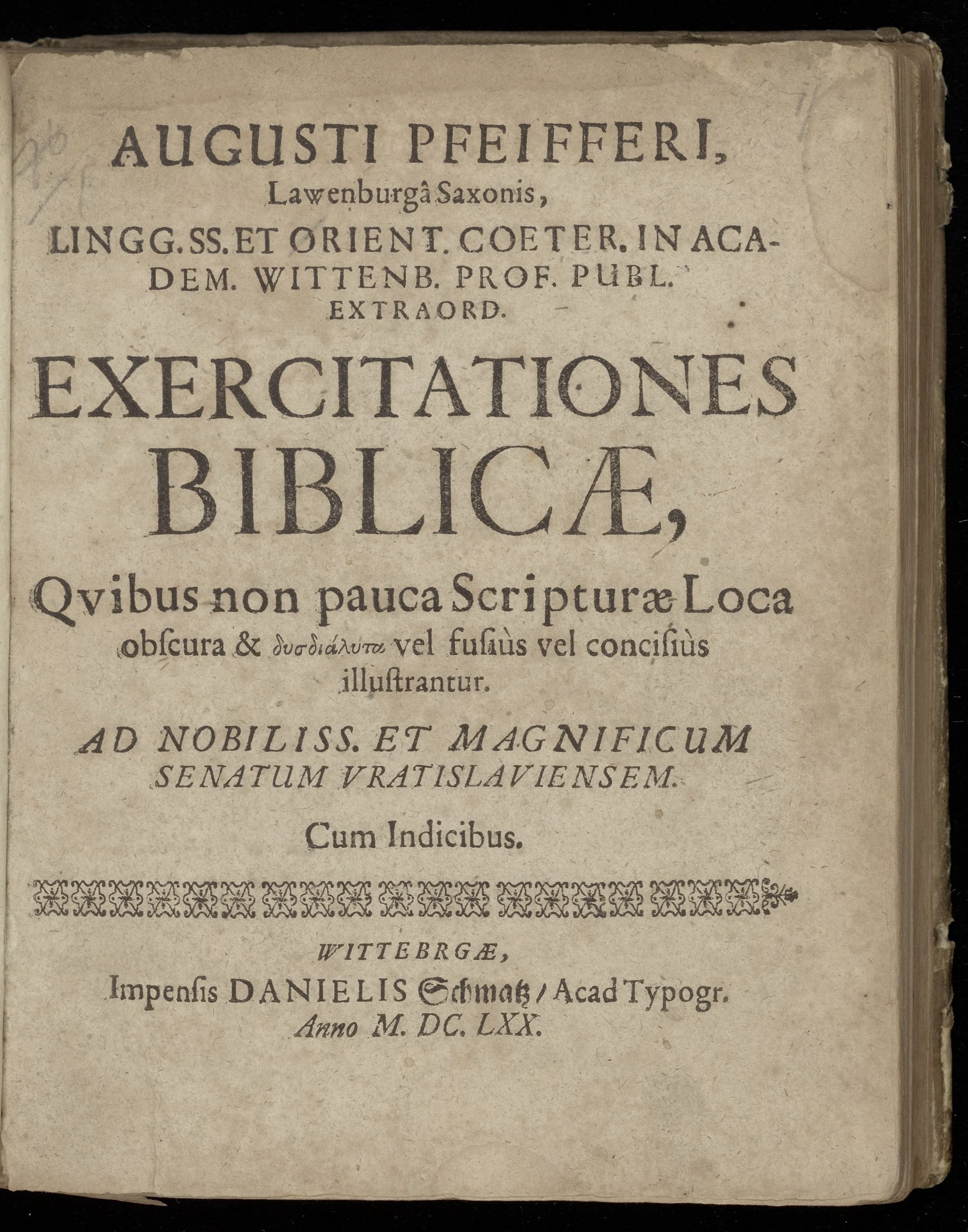 Exercitationes biblicae
